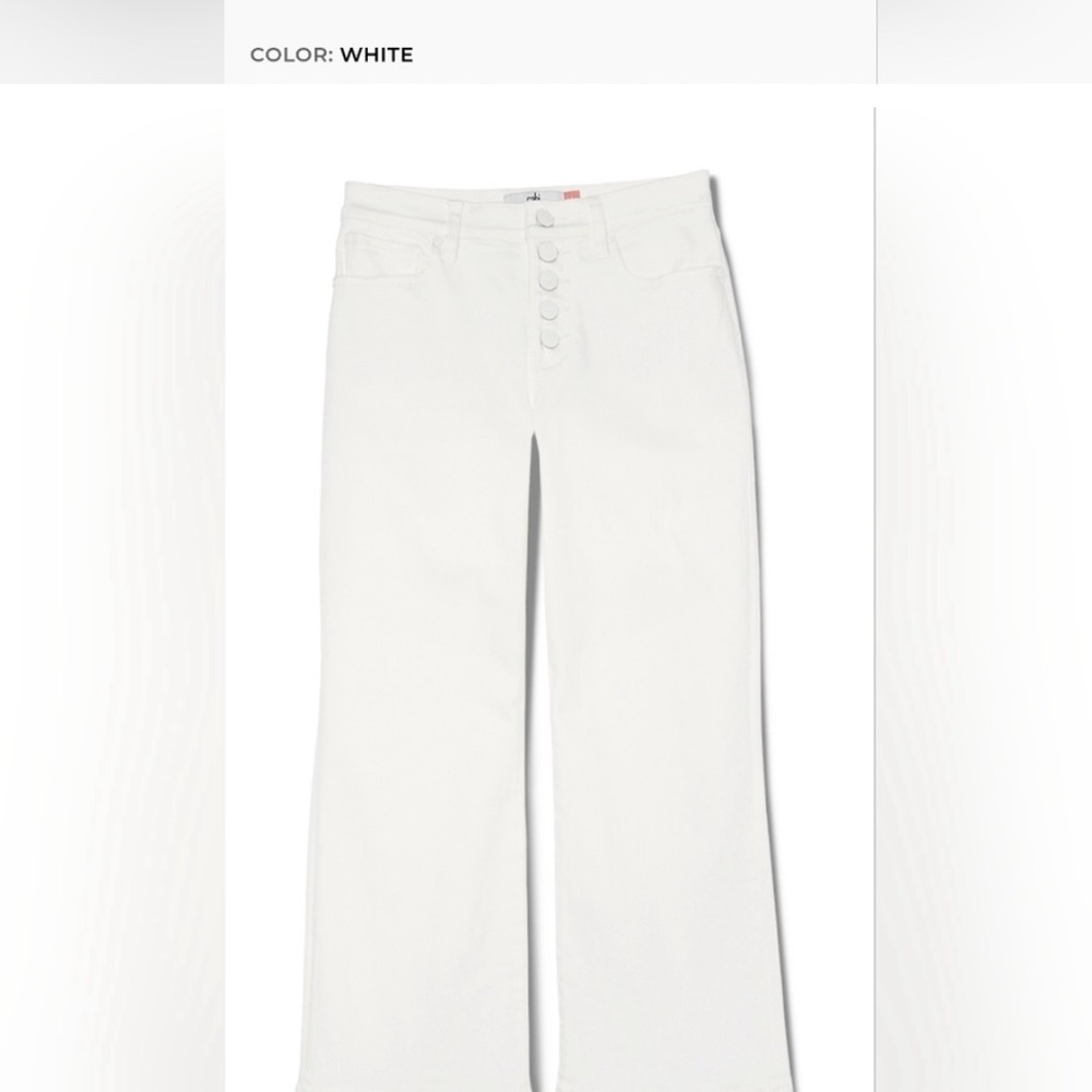 Cabi palm beach crop white jean. Size 8. Worn once.